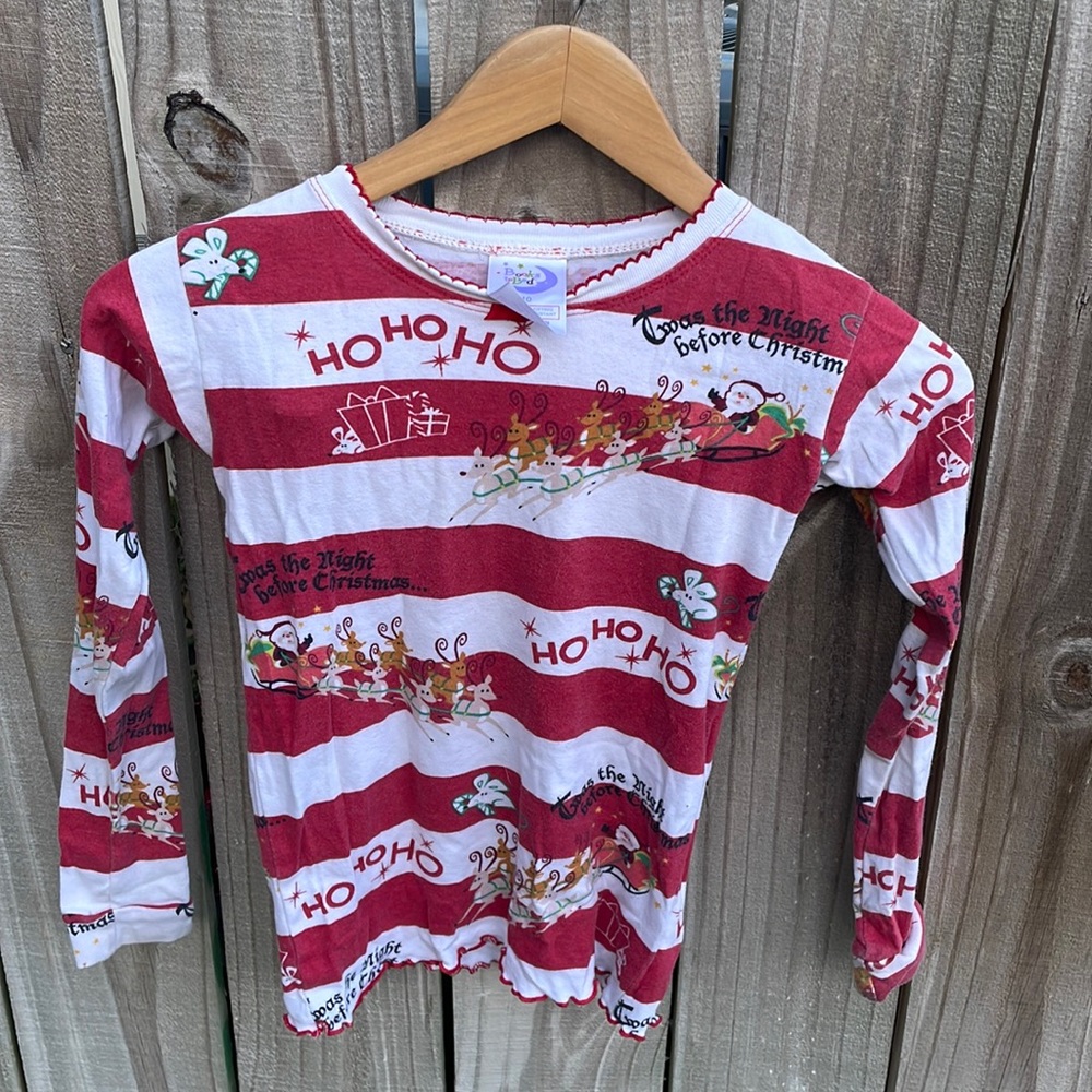 Books to Bed Twas the Night Before Christmas PJ Set Sz 10